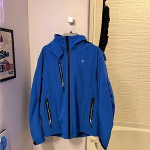 Men's Blue Hooded Jacket
